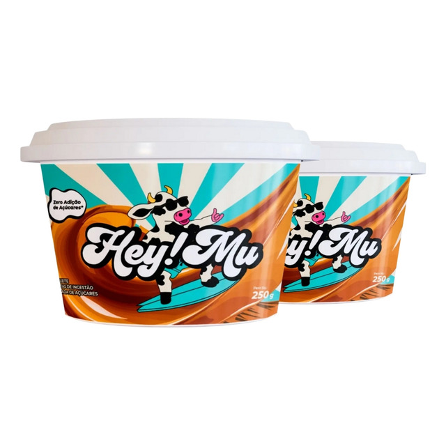 Kit 2x Doce De Leite Pote 250g Hey Mu Doce De Leite