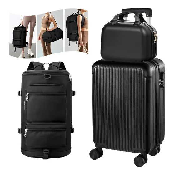 Maletas De Viaje Set Equipaje De Mano19+12in Enviar Mochila