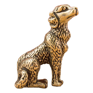 Estatuilla De Perro De Latón, Adorno Para Perro, Hecha A Estatuilla De Perro De Latón, Adorno Para Perro, Hecha A