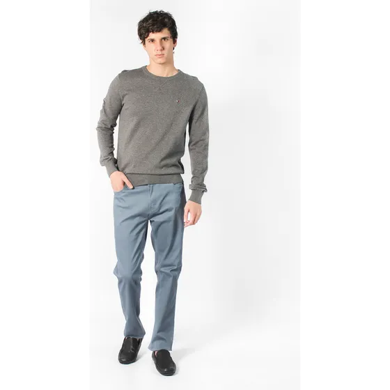 Saco Manga Larga Gris Atlantic Tommy Hilfiger