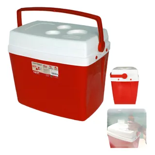 Caixa Térmica Cooler 26 Litros Botafogo Vermelho Caixa Térmica Cooler 26 Litros Botafogo Vermelho