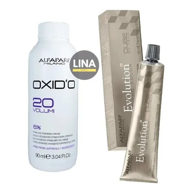 Tintura Profesional 60ml + Oxidante 90ml Evolution Alfaparf