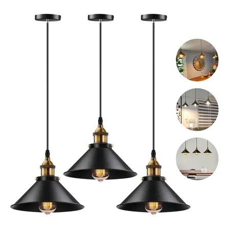 Dopwii® Lámpara Industrial De Techo Iluminación E26 3pcs
