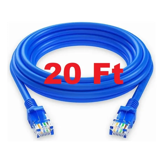Cable Red Cat6a 20ft 6mt 10g Ethernet Patch Cord Rj45 550gh