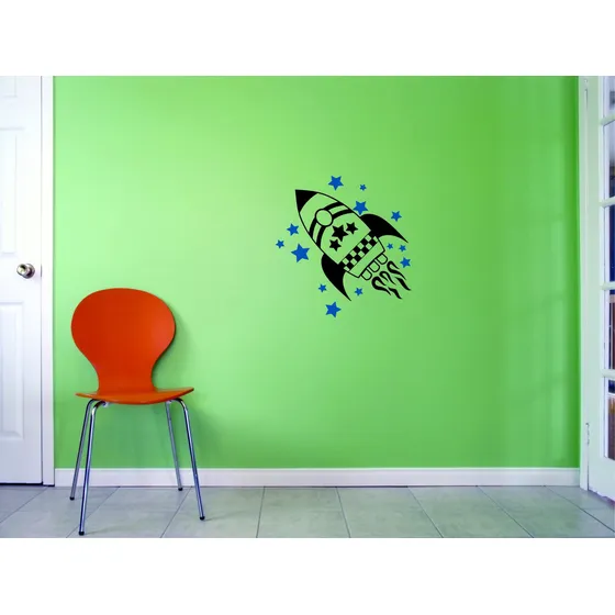 Design With Vinyl 4 jer 2291 4 caliente Rocket Adhesivo Arte