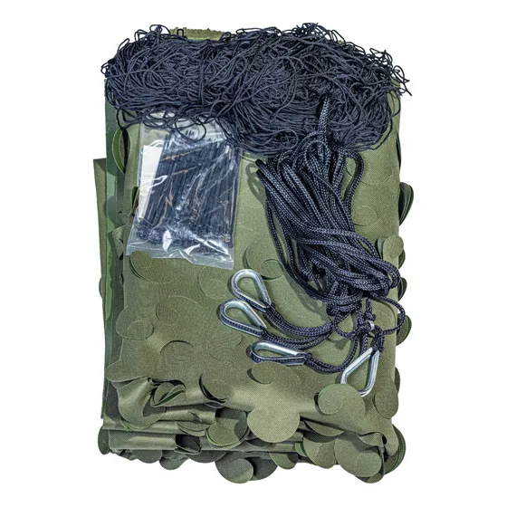 Media Sombra Camuflaje 3 X 4 Con Kit Techo Pergola Reforzada