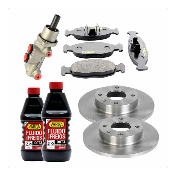 Kit Freio Completo Dianteiro Classic 1.0 L 8v 2008 2016 Flex