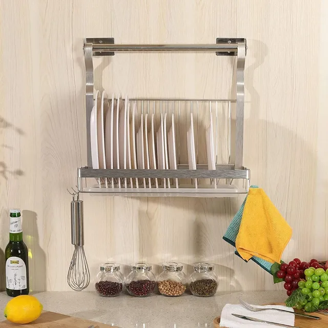 Escurridor Inoxidable Plegable De Pared Cocina