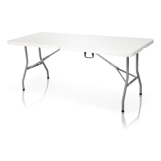 Mesa Portafolio Plegable 183cm Exterior Jardin Blanca Rimax Color Blanco