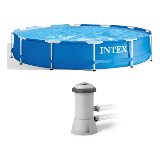 Piscina 3.66mx76cm 6.503 Litros Bomba E Filtro 127v Intex