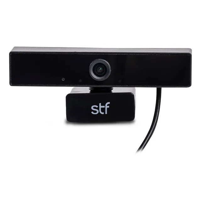 Cámara Web Para Computadora Stf Full Hd Webcam Color Negro