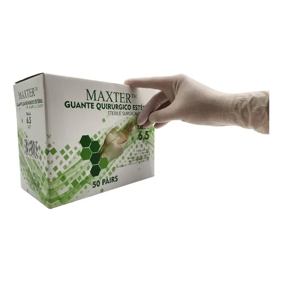 Guantes Esteriles Libres De Polvo 6.5 Caja X 50