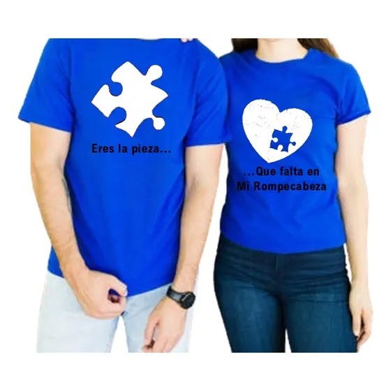 Franelas Personalizadas De Rompecabeza Love