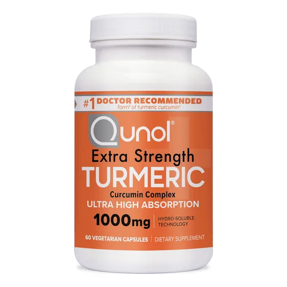 Suplemento Qunol, Cúrcuma Y Curcumina, 1000 Mg, 60 Cápsulas