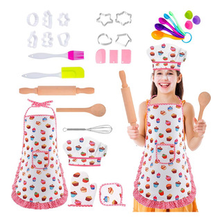 Juego Chef Seguros Para Niño Cocinas Juguete Disfraz 30pzs Juego Chef Seguros Para Niño Cocinas Juguete Disfraz 30pzs