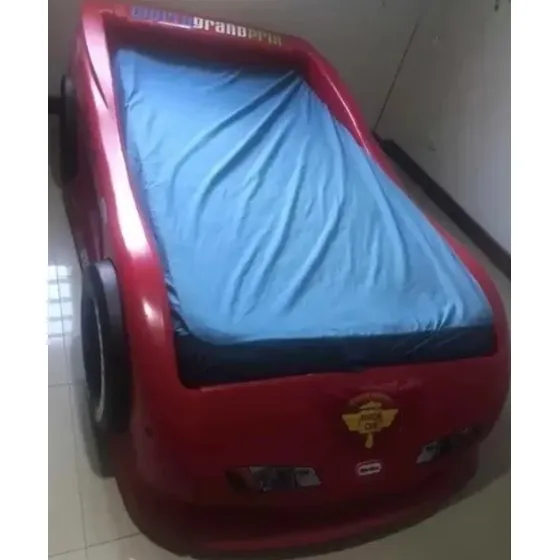 Cama Individual Cars De Plastico 2 Colchones Infantil Car