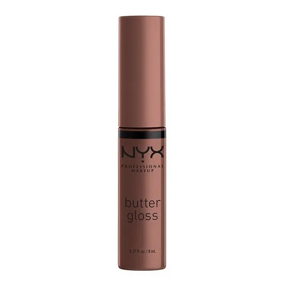 Labial Líquido Nyx Butter Gloss Cobertura Ligera A Media 8ml Ginger Snap