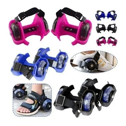 Patines Ajustable Flashing Rollers Con Luz Led Ruedas Zapato