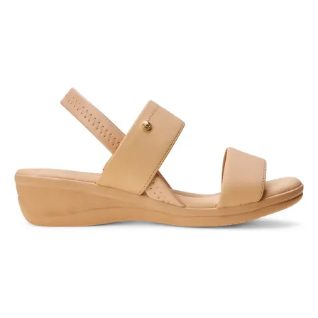 Sandália Casual Feminina 25-88403 Comfortflex Almond - 02 Liso 34 Br