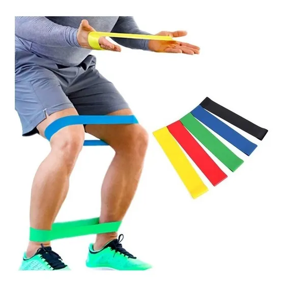 Cinto Para Exercicios Fisicos Kit Com 5 Elasticos