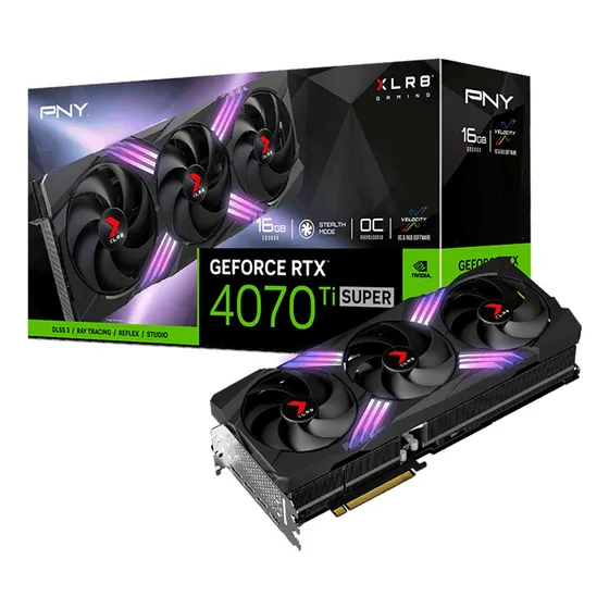 Tarjeta De Vídeo Pny Xlr8 Rtx 4070 Ti Super Gddr6x Oc 16gb