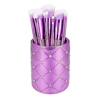 Set De 8 Brochas De Maquillaje Con Termo Cuadrado Kleancolor Set De 8 Brochas De Maquillaje Con Termo Cuadrado Kleancolor