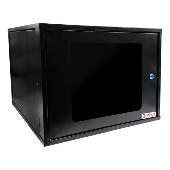 Mini Rack Parede 19 Gforce, 8u X 570mm, Visor Acrílico