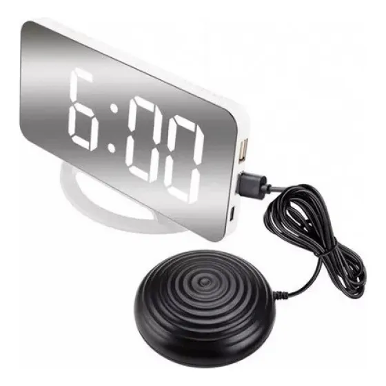 . Reloj Despertador Con Vibración Fuerte For Adultos Sordos