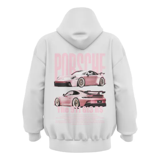 Sudadera Hoodie Porsche Gts 911 Rosa