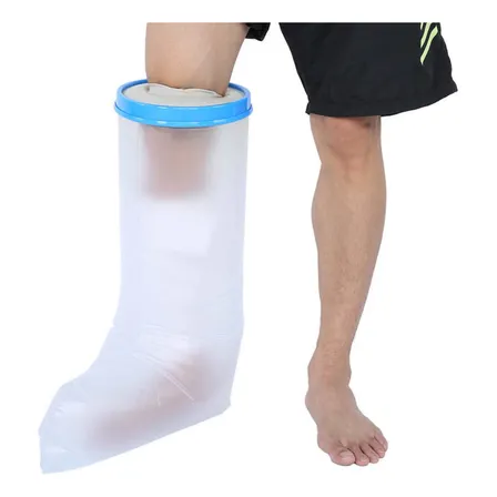 Protector Impermeable Para Pierna Vendaje, Yeso Y Heridas Transparente