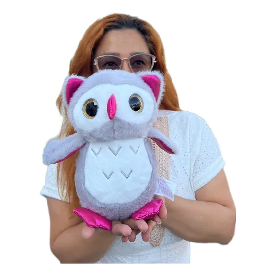 Búho Lechuza De Peluche Importado 25cm Perfumadito