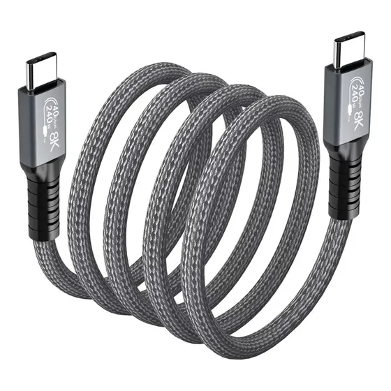 Cable Thunderbolt 4 Tipo Carga Rápida 8k 40gbps Pd 240w