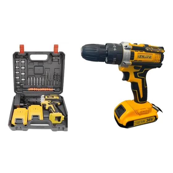 Kit Taladro Destornillador Inalámbrico 36v + 2 Baterías