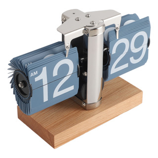 Relógio Flip Clock Large Number Desk Retro Vintage Auto Relógio Flip Clock Large Number Desk Retro Vintage Auto