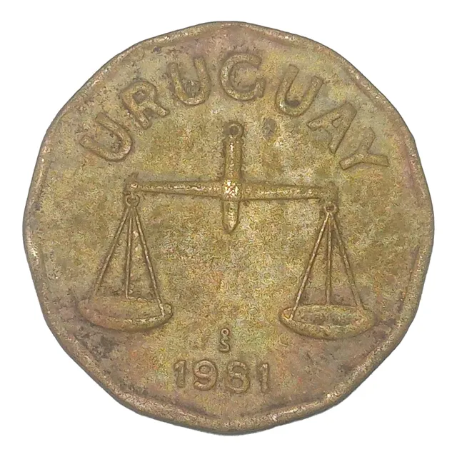Uruguay 50 Centésimos  1981 Km# 68 (2)