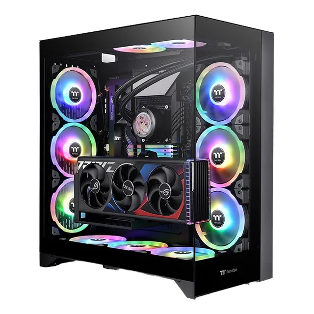 Armario Thermaltake Cte E660 Max Gamer, ventiladores S/S, negro