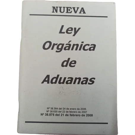 Ley Orgánica De Aduana