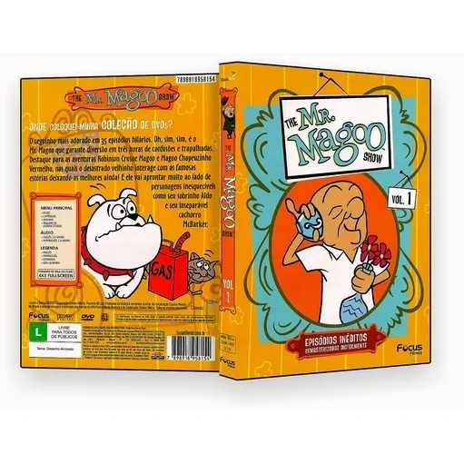 Dvd - Série Mr Magoo - Desenho Completo E Dublado - 4 Dvds