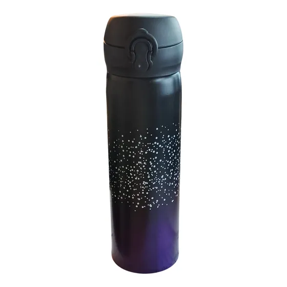 Botella Térmica Deportiva 450 Ml De Acero Inoxidable Violeta