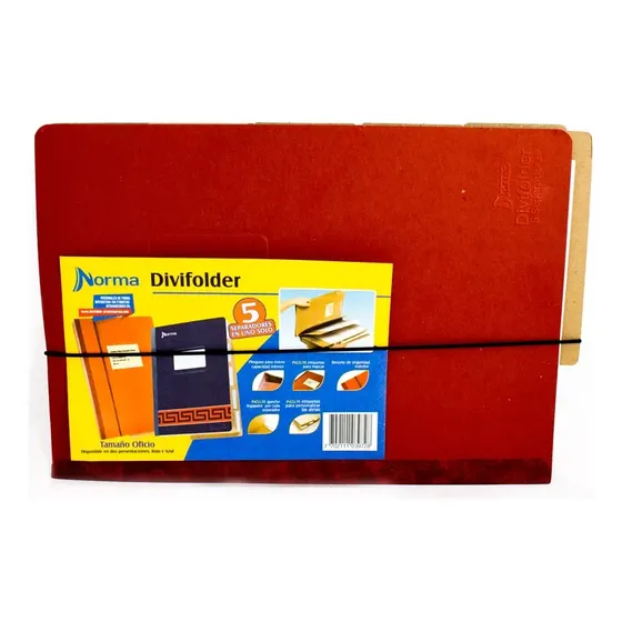 Carpeta De Clasificación Divifolder Con 5 Secciones Norma