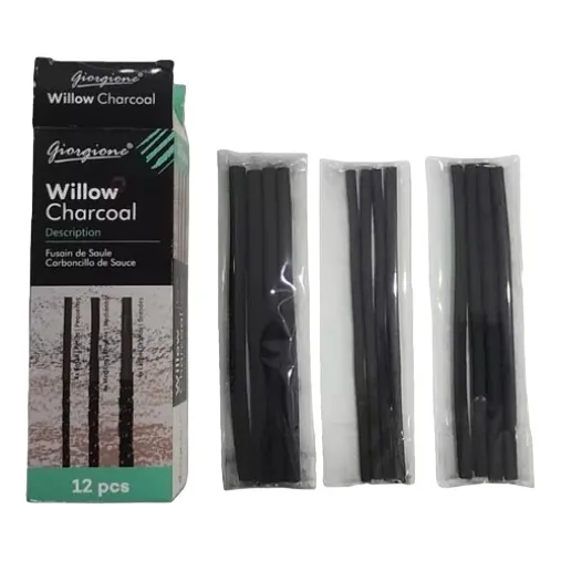 Carbonilla De Sauce X 12 Barras Giorgione G-lm-12 Trazo Negro