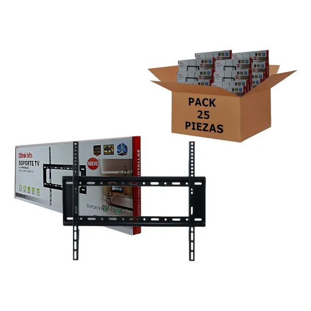 Soporte Fijo Para Pantalla Tv De 40 A 80 Pulgadas 50 Kg 25pz