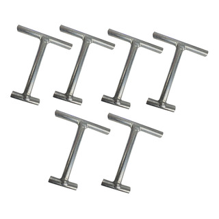 Kit 6 Hamaqueros Minimalista Tipo T Galvanizado Grosor 1/2 Kit 6 Hamaqueros Minimalista Tipo T Galvanizado Grosor 1/2