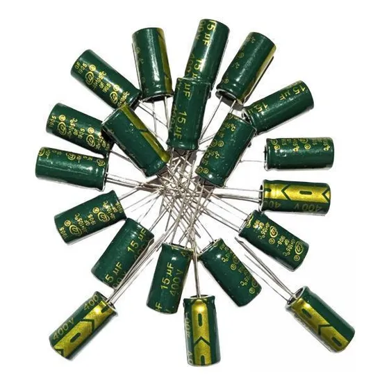2 X 20 Peças 15uf 400v Capacitor Eletrolítico De Alto