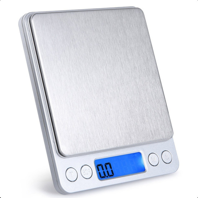 Balança Digital Mini De Alta Precisão 0,1g- 2kg Profissional Prateado 2 Kg Balança Digital Mini De Alta Precisão 0,1g- 2kg Profissional Prateado 2 Kg
