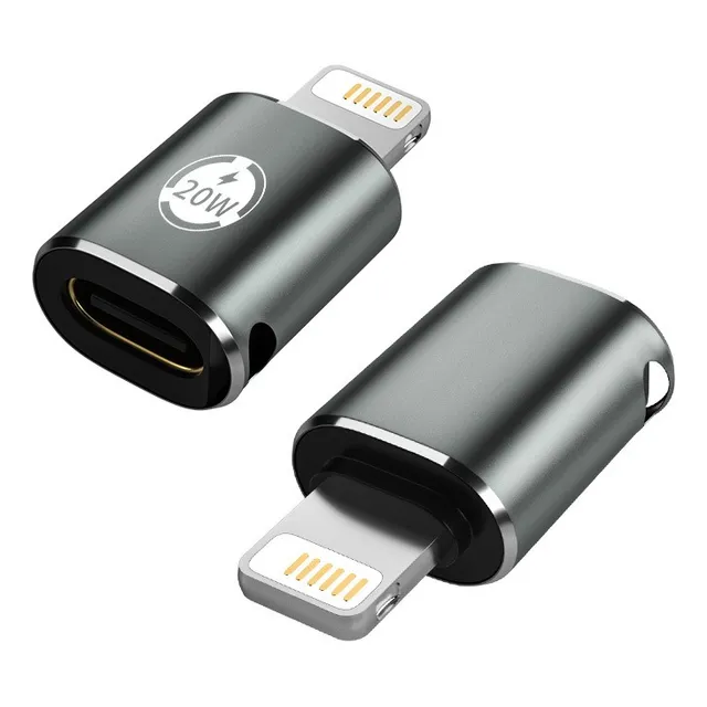 Adaptador Carga Rápida Usb C Hembra A Lightning Macho 20w