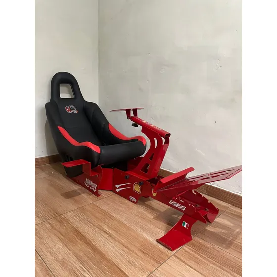 Cockpit Com Banco Winseats One Vermelho F1 P/ G27, G29, G920