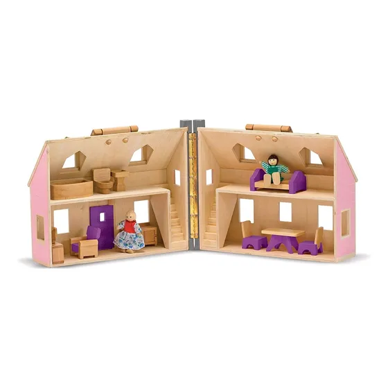 Casas Para Muñecas Y Muñecos De Madera Y Muebles