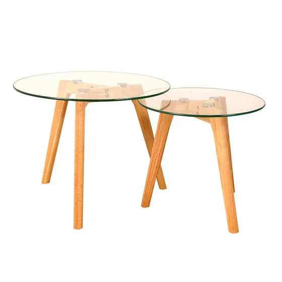 Mesa Ratona Escandinava Duo Spider Color Marrón Claro