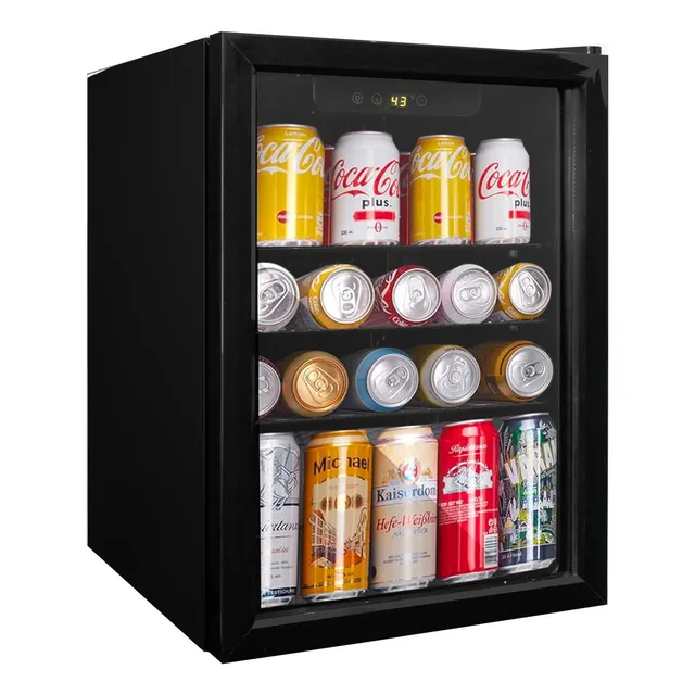 Frigobar enfriador de bebidas puerta de vidrio 2.4 pies 70L